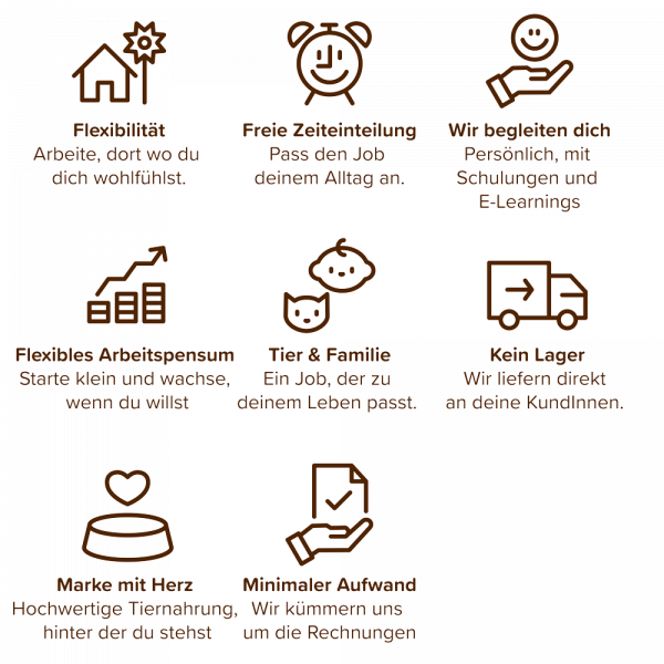 Schematische Darstellung der Vorteile eines Nebenjobs bei ANiFiT